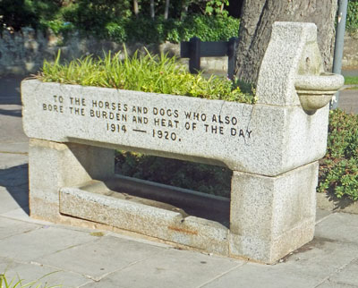 WWI memorial Horse Trough, Lake