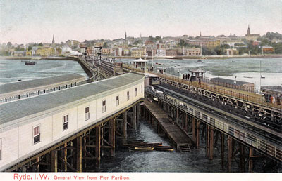 Ryde Pier with the railway, tramway and promenade