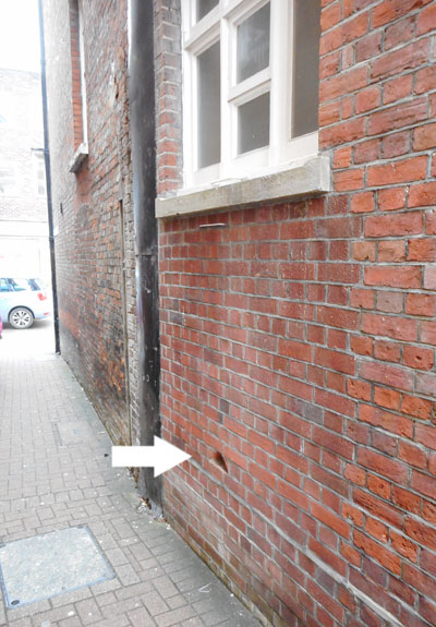 Policeman's Post Office step-up, Newport, Isle of Wight