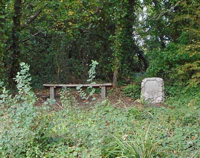 Poulton memorial stone and seat