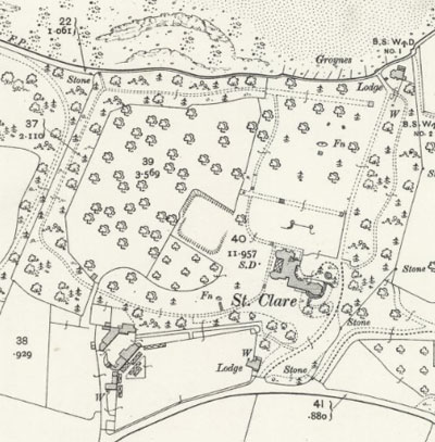 1907 map of St Clare estate