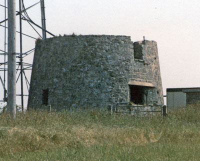 The lower tower of the old St Catherines lighthouse