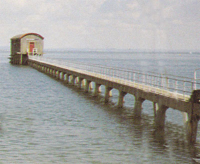 Bembridge Lifeboat pier and the old boathouse
