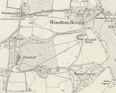 Map of Fernhill Estate, Wootton, Isle of Wight