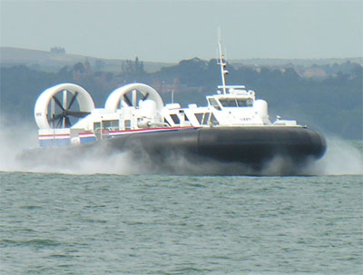 Hovertravel BHT130 hovercraft at sea