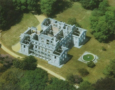 Aerial view of Appuldurcombe House