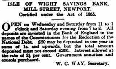 Newspaper Advert IWCP 21 Jan 1899