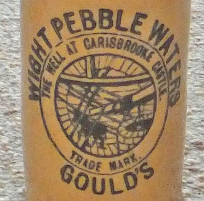 John Gould & Co bottle for Wight Pebble Water