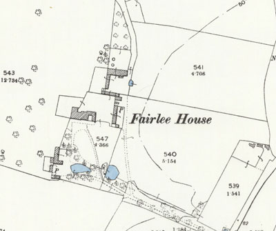 1896 map showing Fairlee House