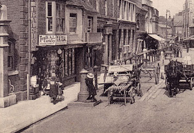 Original site of Simeon Memorial drinking fountain and dog bowl in St James Square, Newport