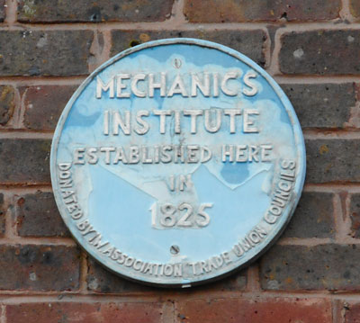 Newport Mechanics Institute Plague