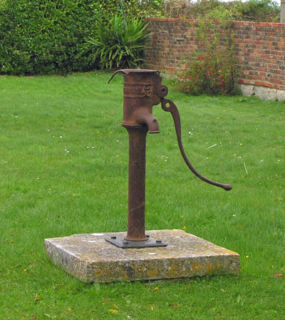 East Cowes Coastguard cottages pump