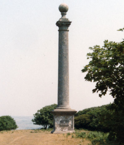 The Alexandrian Pillar or Hoy Monument on St Catherines Down
