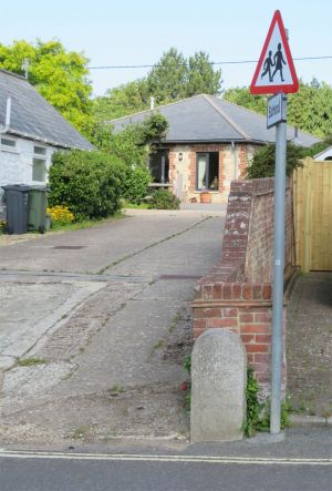 Newchurch Isle of Wight High Street milestone