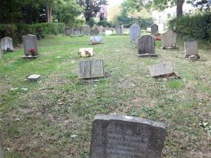 Modern part of Porchfield Burial Ground, Isle of Wight