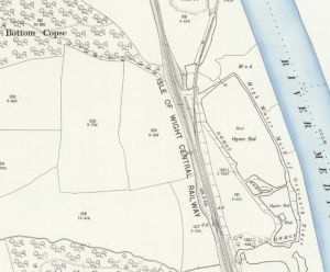 Medina Oyster beds - 1896 map