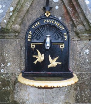 Drinking fountain on Shanklin esplanade clock tower