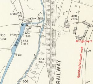 1896 map Bridgecourt Corn Mill