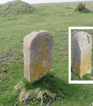 High Down milestone Isle of Wight