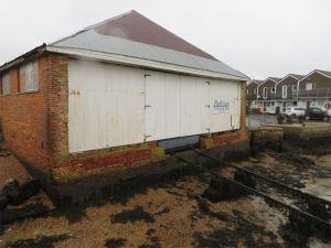 River access, Gridiron shed, East Cowes, Isle of Wight