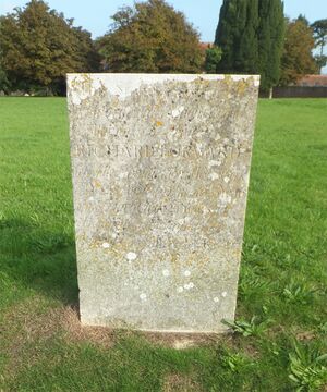 Richard Forwards headstone, Newchurch Churchyard