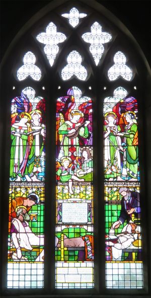 St Lawrence church memorial window, Isle of Wight