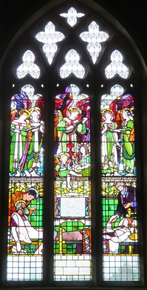 St Lawrence church memorial window, Isle of Wight