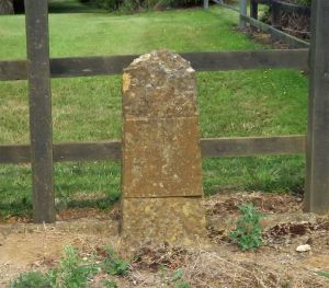 Milestone by Horton Farm entrance