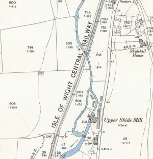 Upper Shide Watermill map