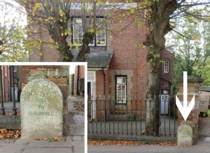 Carisbrooke High street milestone