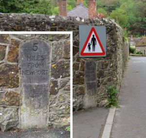 Shorwell isle of Wight, milestone